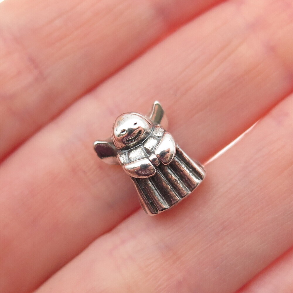 Pandora 925 Sterling Silver Angel of Hope Slide Bead Charm